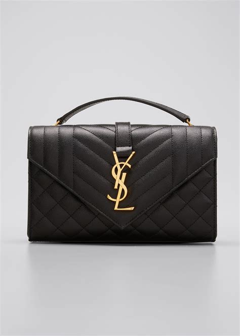 ysl monogram flap bag|YSL monogram leather satchel bag.